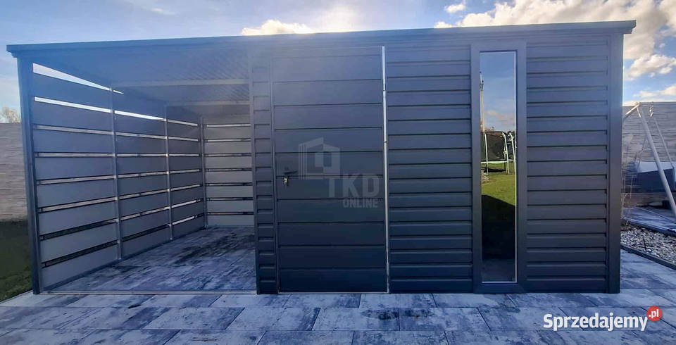 Schowek domek ogrodowy 3x3m wiata 3m drzwi okno Altany i wiaty Turek
