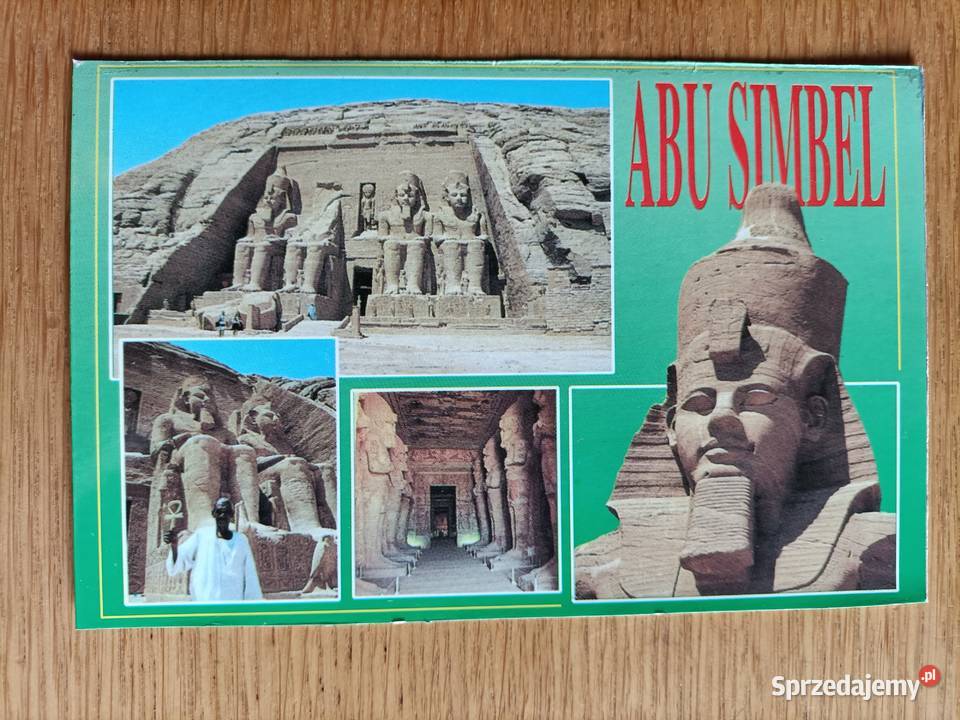 ABU SIMBEL ŚWIĄTYNIE NILEM W NUBII DOLNEJ Pocztówki i karty telefoniczne Piszczac sprzedam