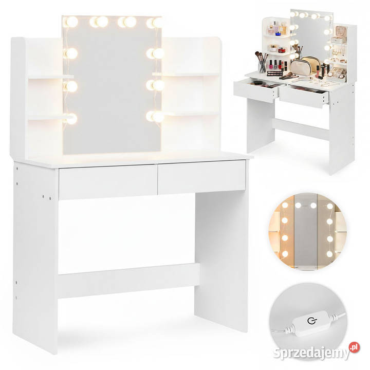 Duża toaletka kosmetyczna z lustrem i sprzedam