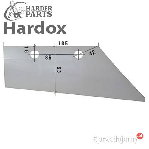 Lemiesz przedpłużka HARDOX 1903695 części do Suwałki