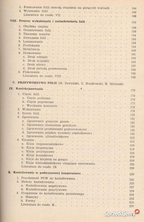 Folie z polichlorku winylu zbiorowa pod red Z Ro technika, nauki techniczne Oświęcim