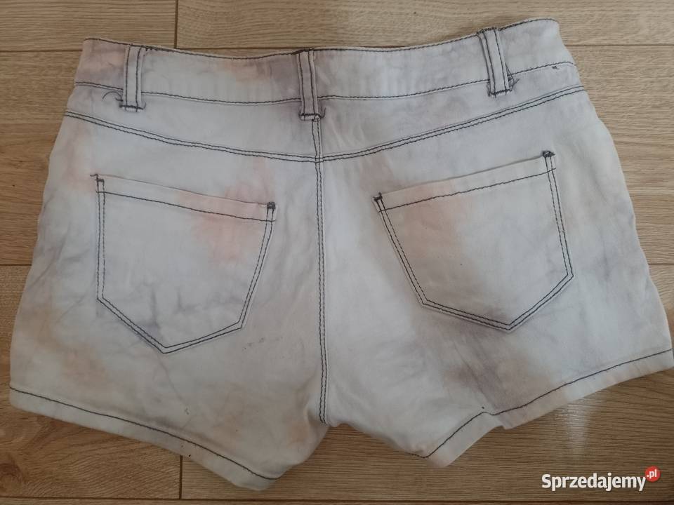 spodenki kolorowe damskie krótkie alla jeans Dżins  sprzedam