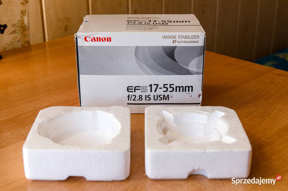 PUDEŁKO na obiektyw Canon EFS 1755mm F28 IS USM Elektronika Stara Wieś