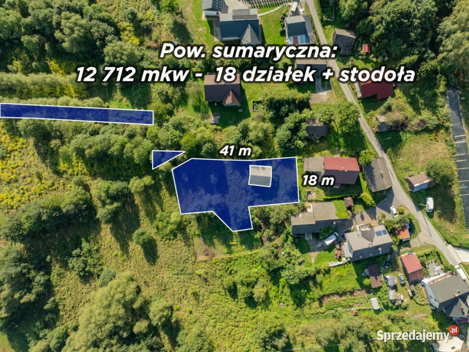 18 działek Koziniec 127 ha MN las Jezioro 50m Sprzedaż