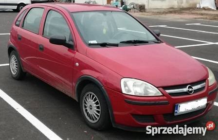 Opel Corsa C 10 12V 2004 welurowa tapicerka Giżycko