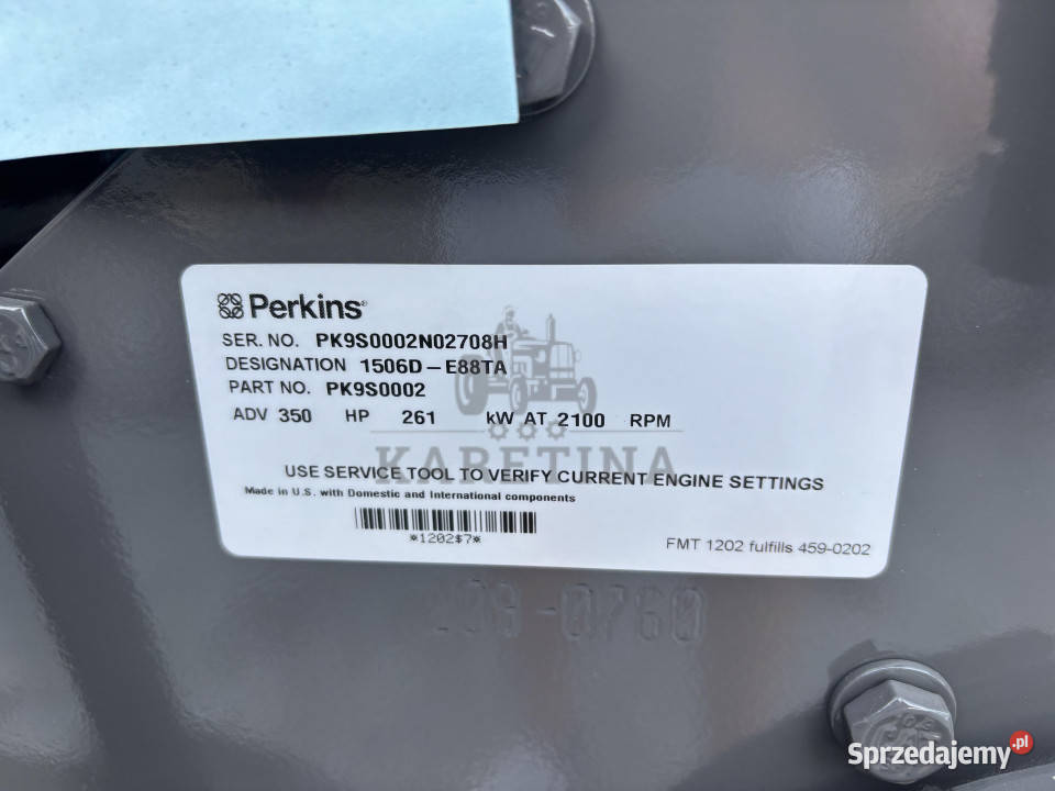 Perkins 1506DE88TA CAT C9 2022r silnik kompletny Jastrzębniki