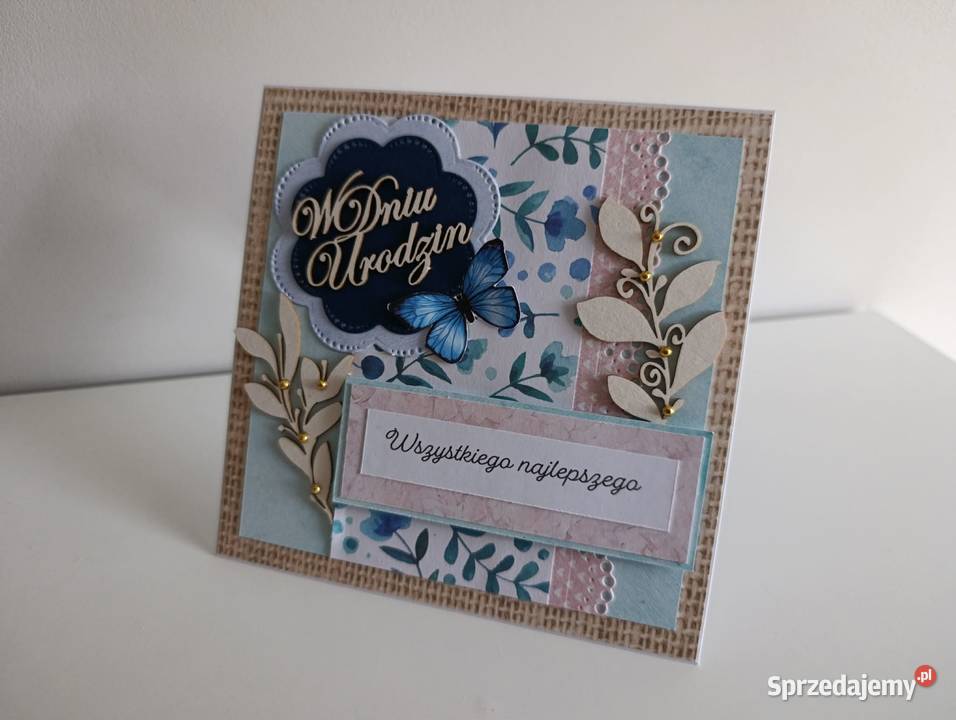 Kartka urodzinowa ręcznie robiona na urodziny Łódź