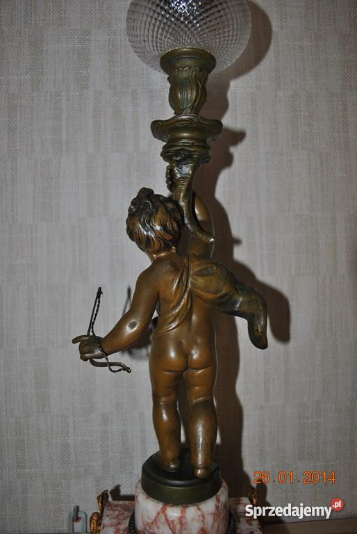 XIXwieczna figuralna lampa naftowa