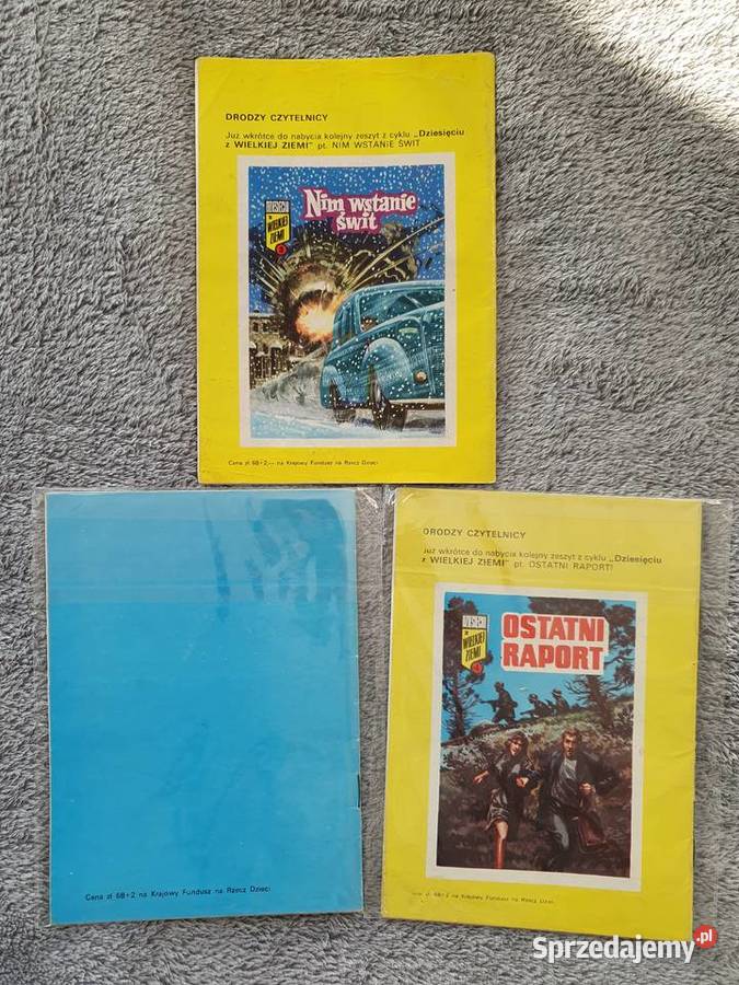 Dziesięciu z Wielkiej Ziemi 3 komiksy wojenne sprzedam