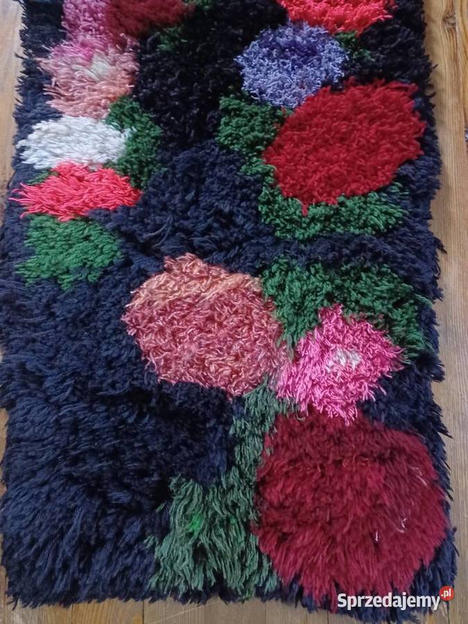 Kilim Sumak PRL na ścianę wełniany rękodzieło Łódź