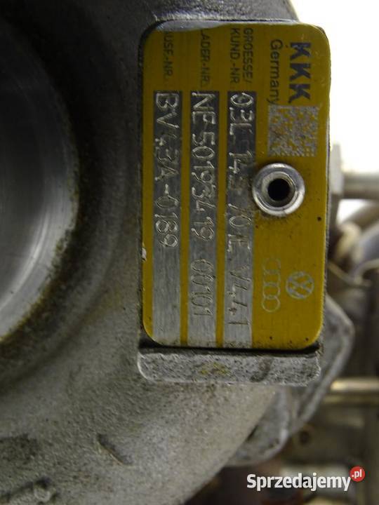 TURBOSPRĘŻARKA TURBO 03L145701E 20 TDI CGL AUDI