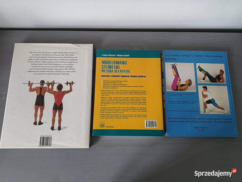 Zestaw 3 książki fitness Modelowanie sylwetki