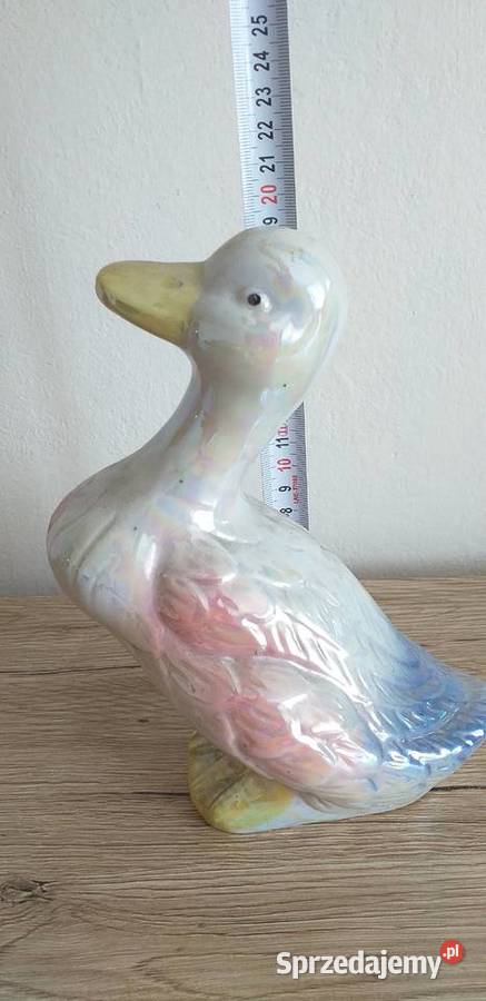 Ceramiczna kaczka prl Przedbórz