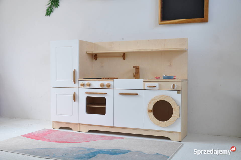Drewniana kuchnia dzieci w oryginalnym stylu 3 lata+ Brzuśnik