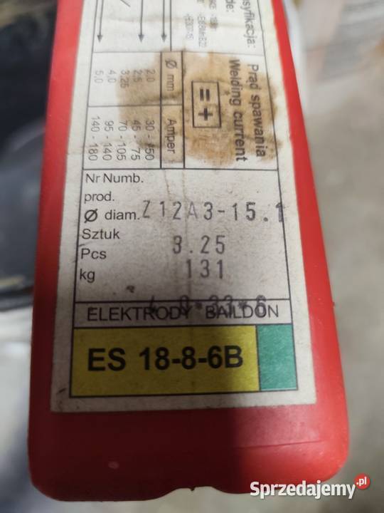 Elektrody spawalnicze Baildon 325 Żywiec