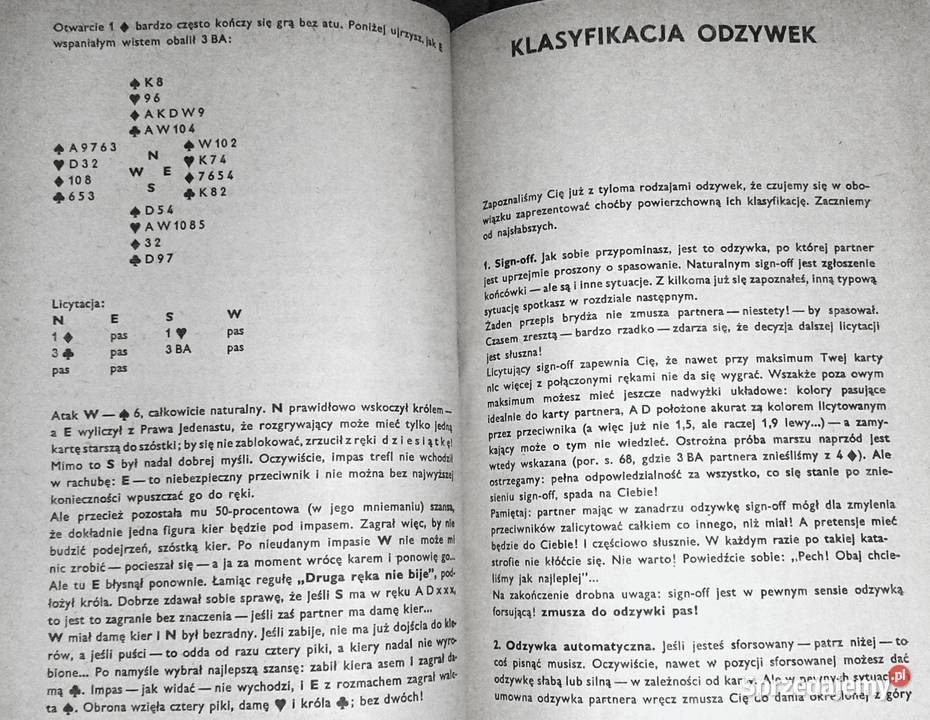 Brydż Andrzej Macieszczak Jerzy Mikke lubelskie Chełm sprzedam