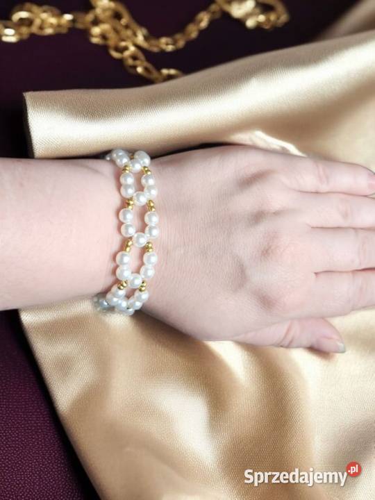 Zestaw naszyjnik z bransoletka z sztucznych Sanok