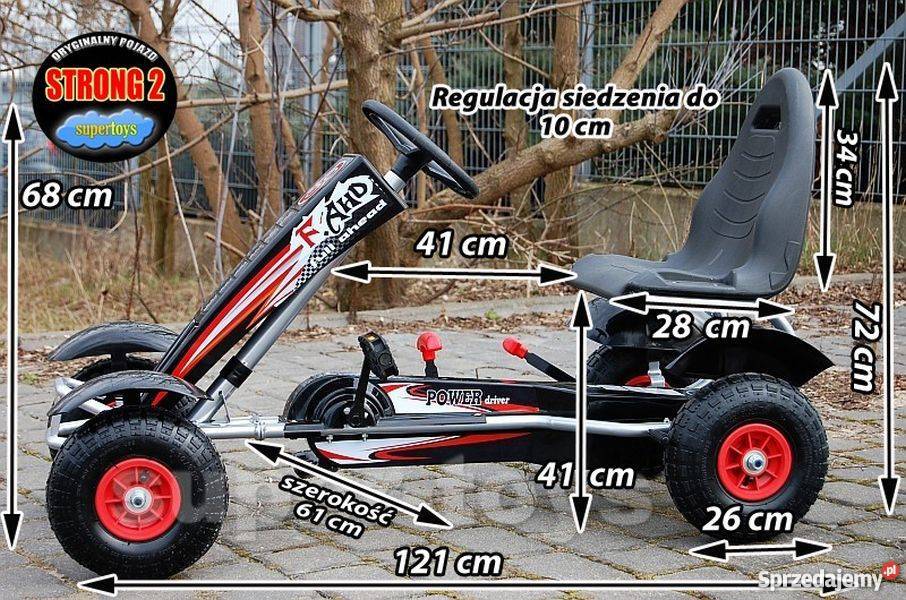 MEGA GOKART POMPOWANE KOŁA 512 lat do 60 83 sprzedam