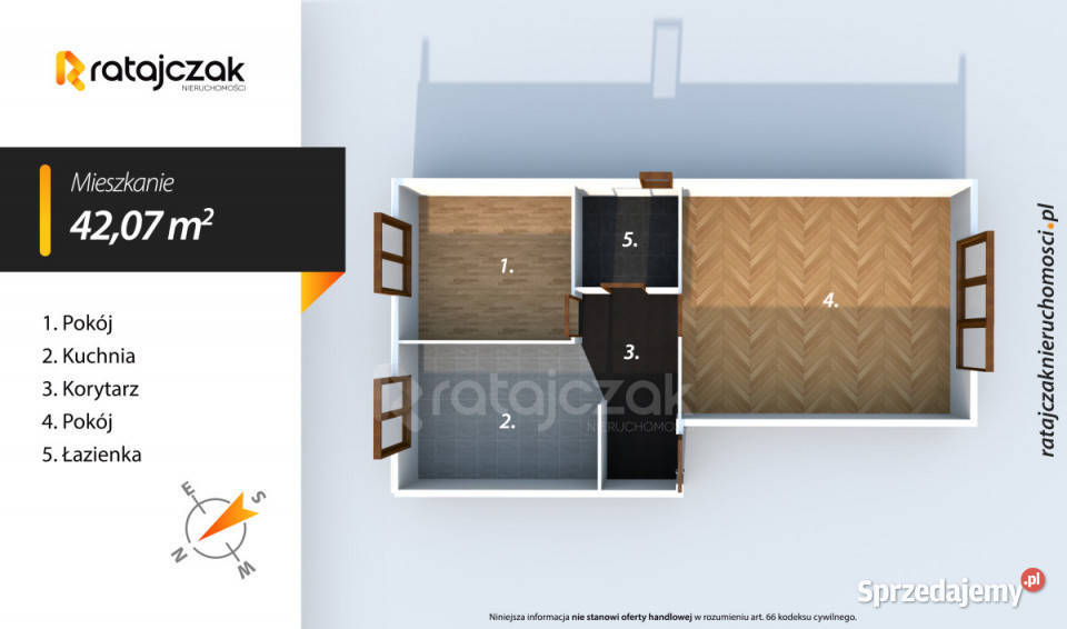 Mieszkanie Gdańsk 4207 metrów 2 pokoje