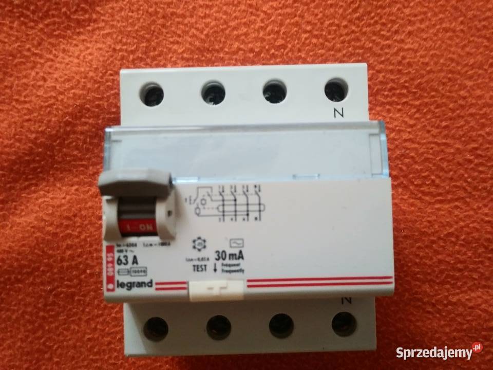 WYŁĄCZNIK RÓŻNICOWOPRĄDOWY LEGRAND 63A 400V Poznań
