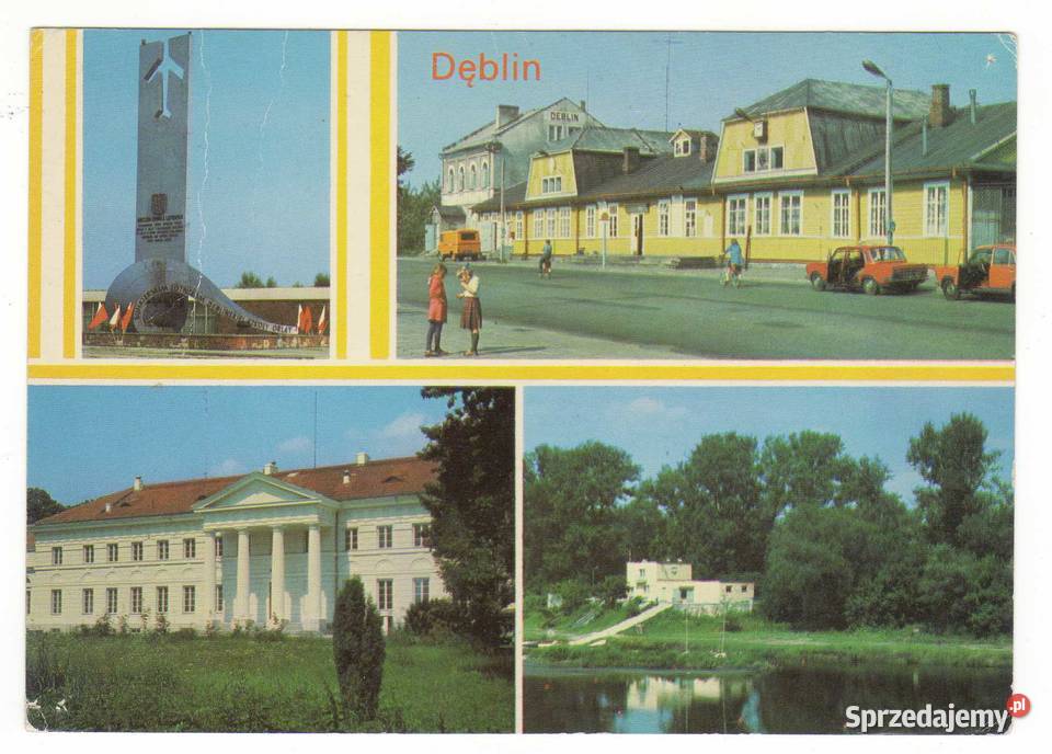 DĘBLIN POCZTÓWKA WIELOWIDOKOWA Antyki, Sztuka, Kolekcje świętokrzyskie Krynki