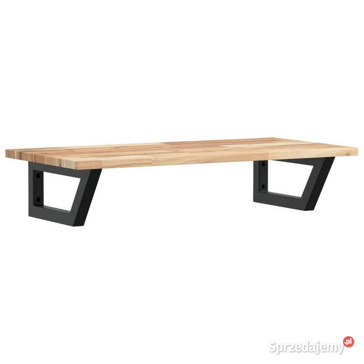 Półka ścienna pod umywalkę stal i lite drewno sprzedam