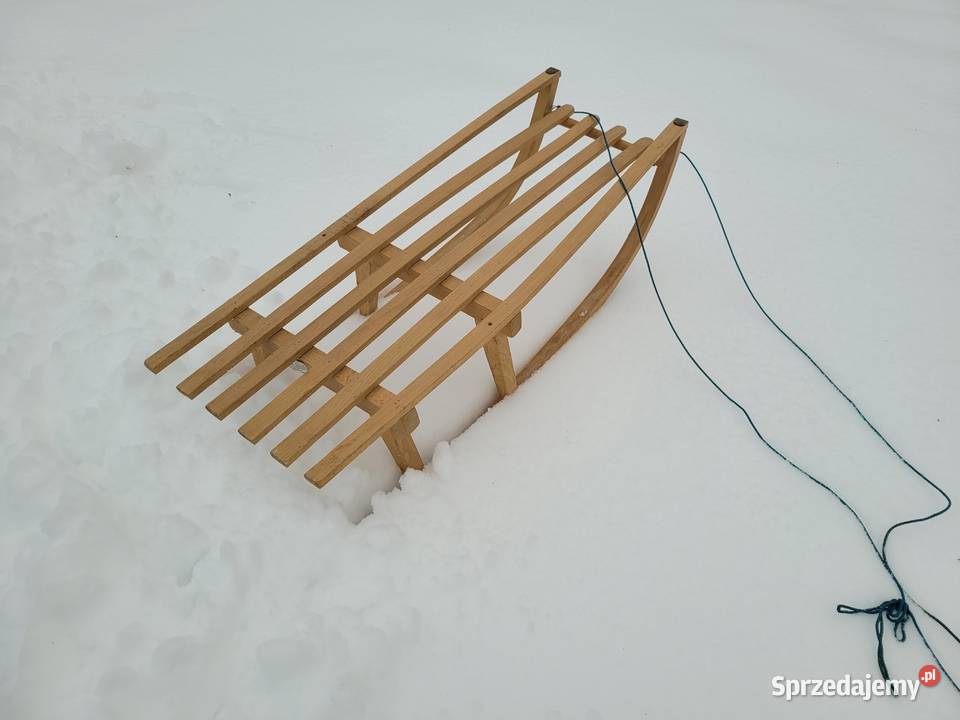 Sanki drewniane dziecka warmińsko-mazurskie Barczewo