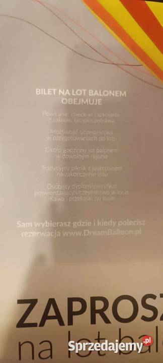Lot Balonem Dream Baloons Gdańsk