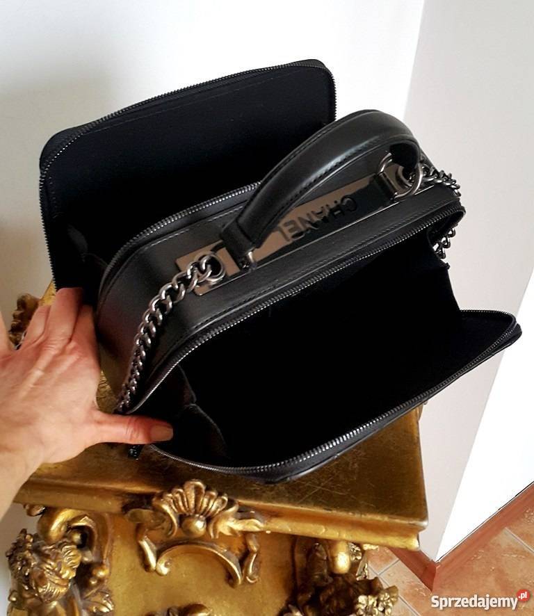 CHANEL KUFEREK TOREBKA PIKOWANA CHANELKA ŁAŃCUCH szary/srebrny Bydgoszcz