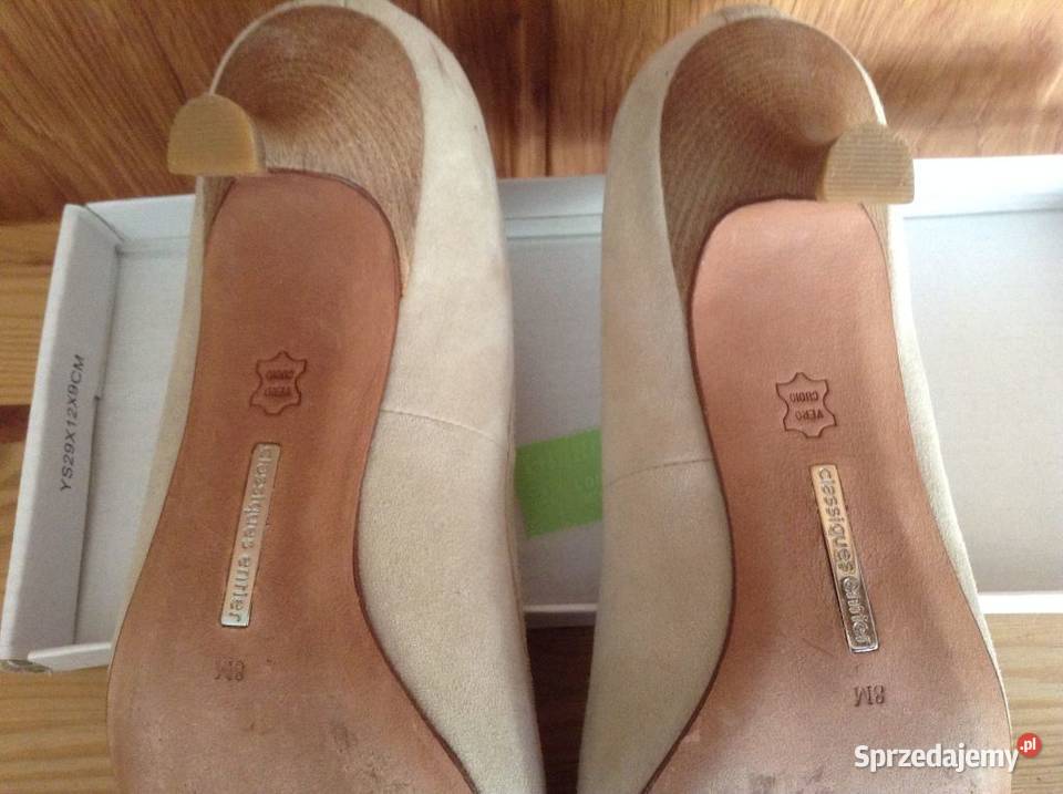 Czółenka damskie z zamszowej naturalnej skóry 38 Czółenka opolskie Opole