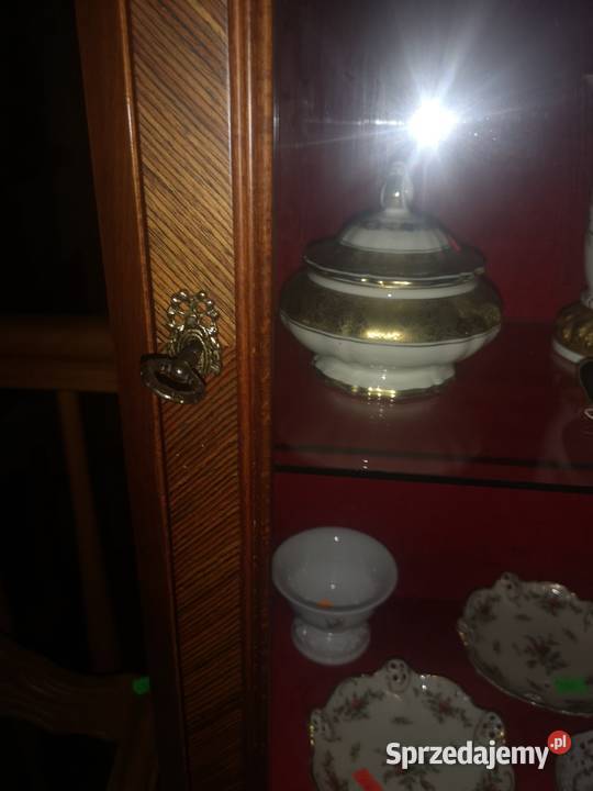 Serwantka witrynka intarsje Meble Gdańsk