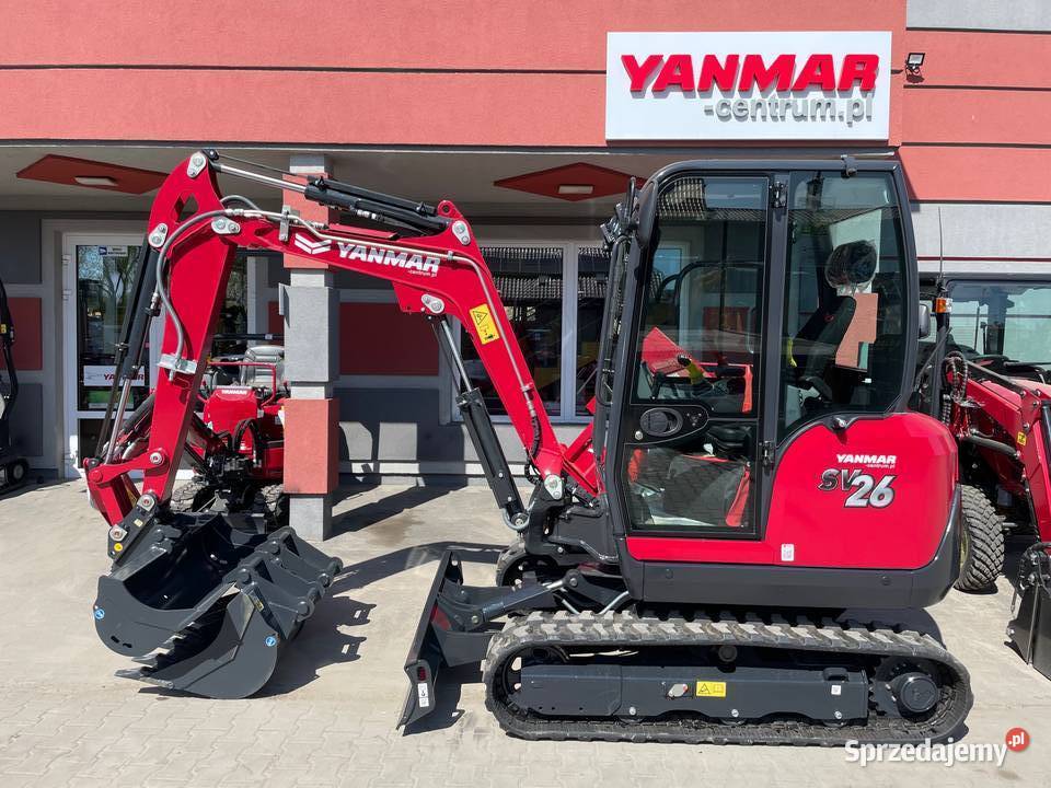 Nowa minikoparka YANMAR SV26 2022 RED Premium Łódź