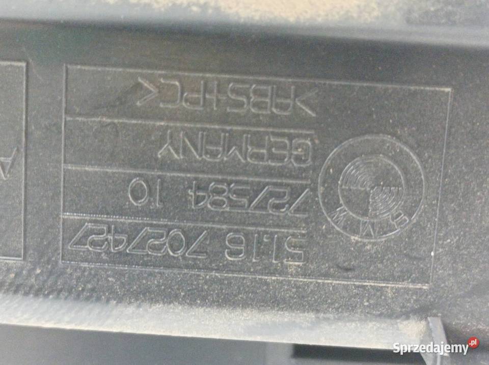 SCHOWEK PRAWY PASAŻERA DESKI 7027427 Bmw Seria 7 Schowki, półki