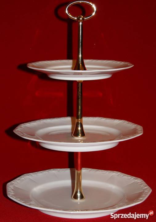 Etażerka Rosenthal Biała Maria 3 poziomowa