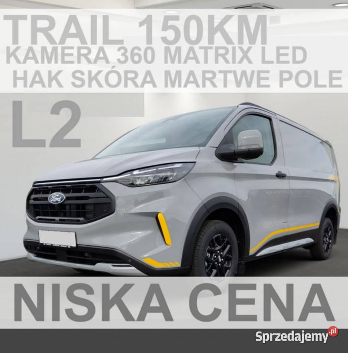 Ford Transit Custom Trail L2 150 Kamera 360 biały Ford Szczecinek