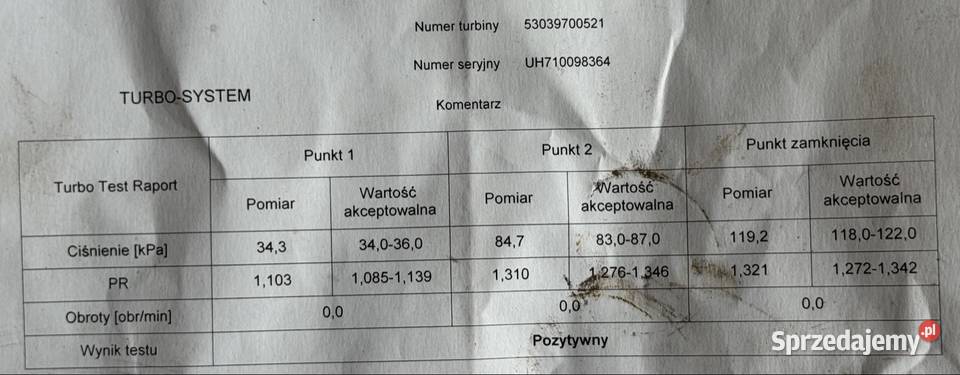 Turbosprężarka z kolektorem K03 9812386080D 20 dostawcze sprzedam
