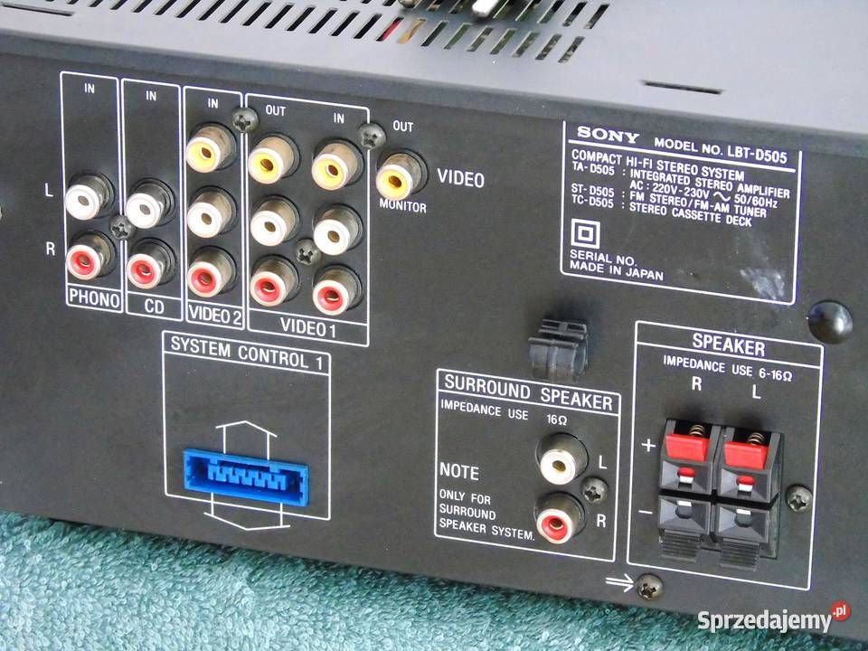 Wzmacniacz Sony TAD505 korektor graficzny podkarpackie