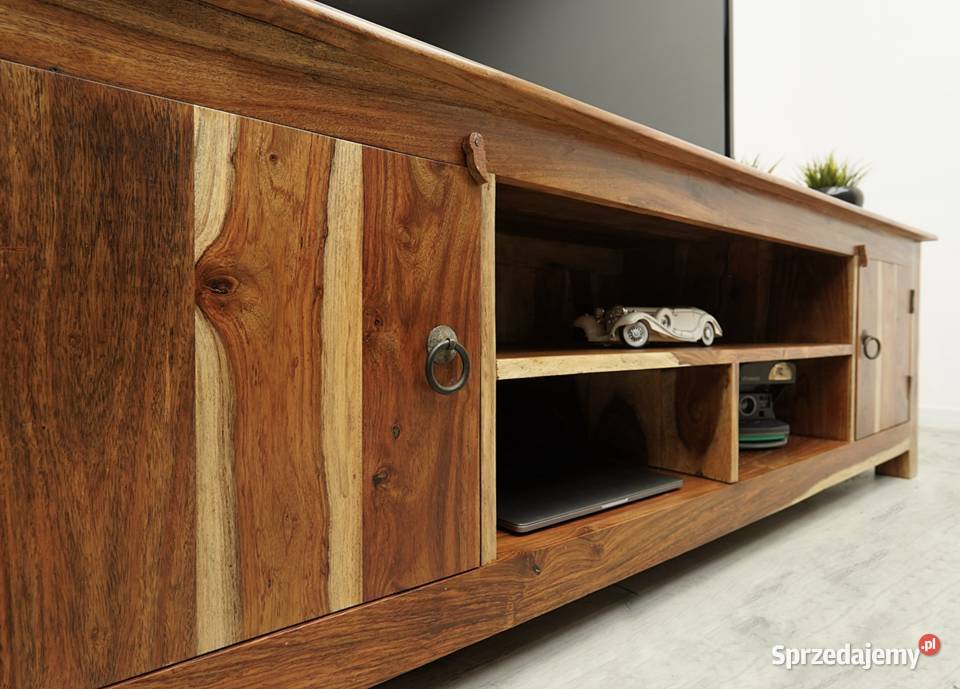 Stylowa komoda z litego drewna palisander Meble wielkopolskie Jerka