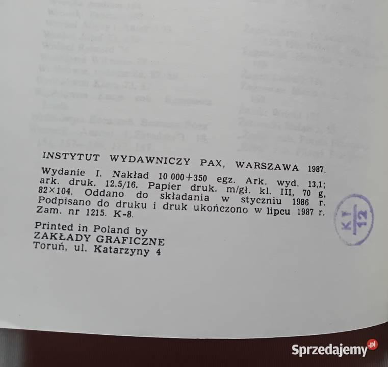 Zbyszko Bednorz Lata krecie i orłowe PAX 1987 r Koźminek sprzedam