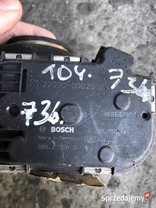 Przepustnica toyota różne modele śląskie Kozy sprzedam