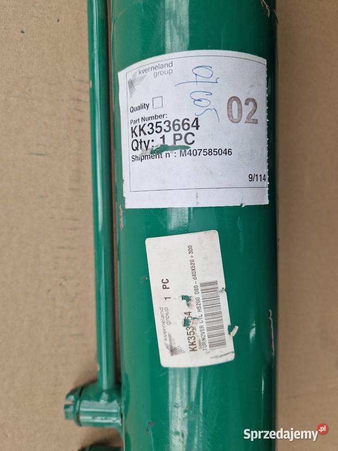 Siłownik obrotu pługów Kverneland z głowicą 200