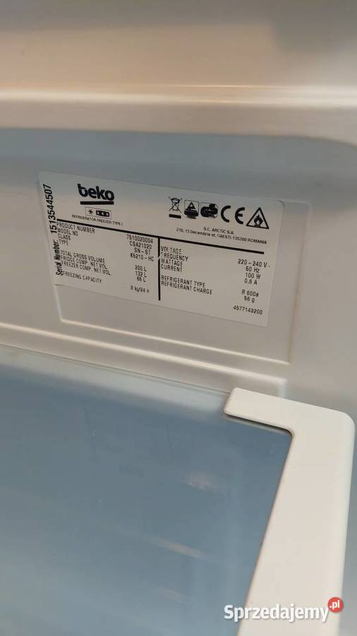 Lodówka Beko 135 wolnostojące Poznań sprzedam