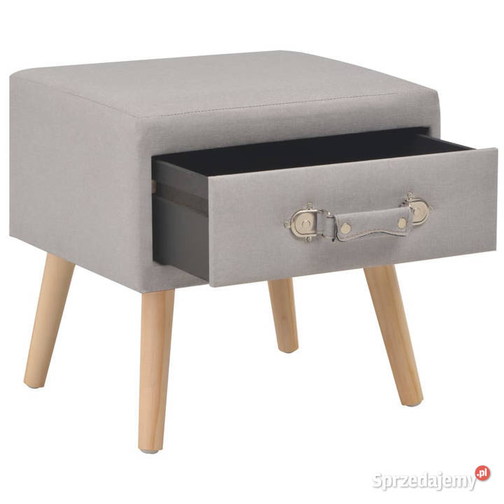 Szafka nocna szara 40x35x40 tkanina WM247534 Warszawa