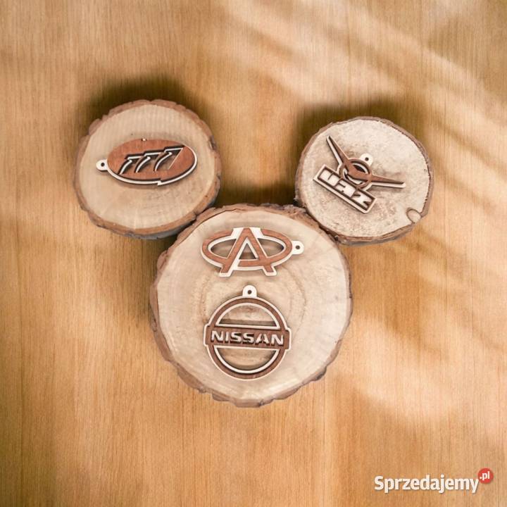 Drewniany Brelok do Auta Marka Samochodu Poznań