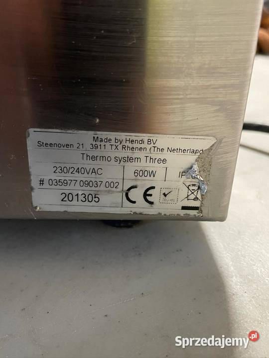 Używany 3komorowy bemar elektryczny Hendi Thermo