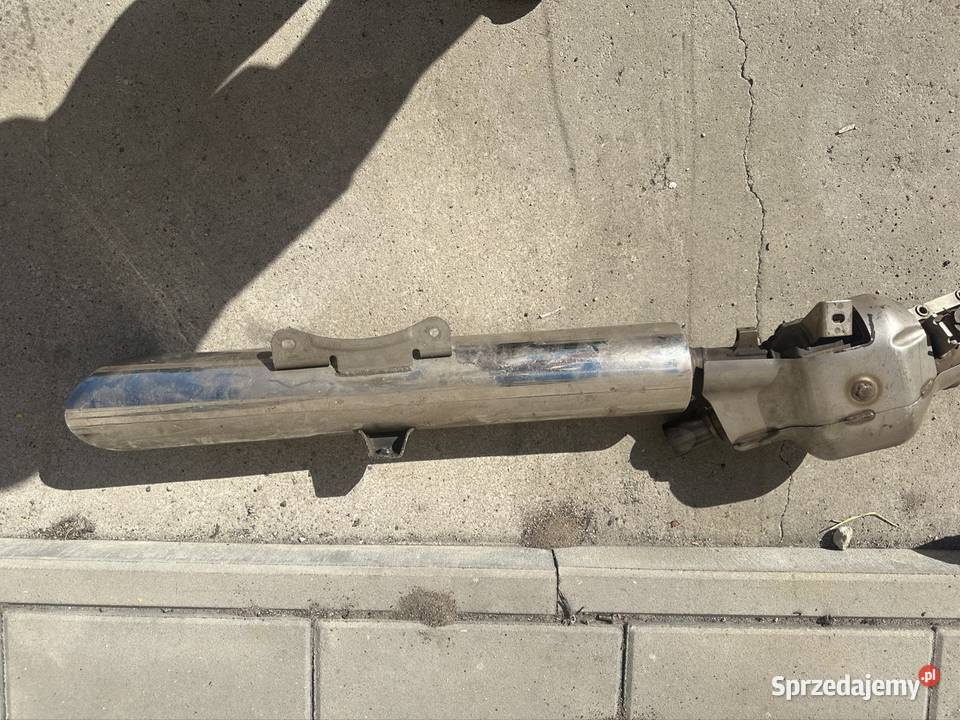 Rura wydechowa z kolektore motocykla marki Jawa Gliwice