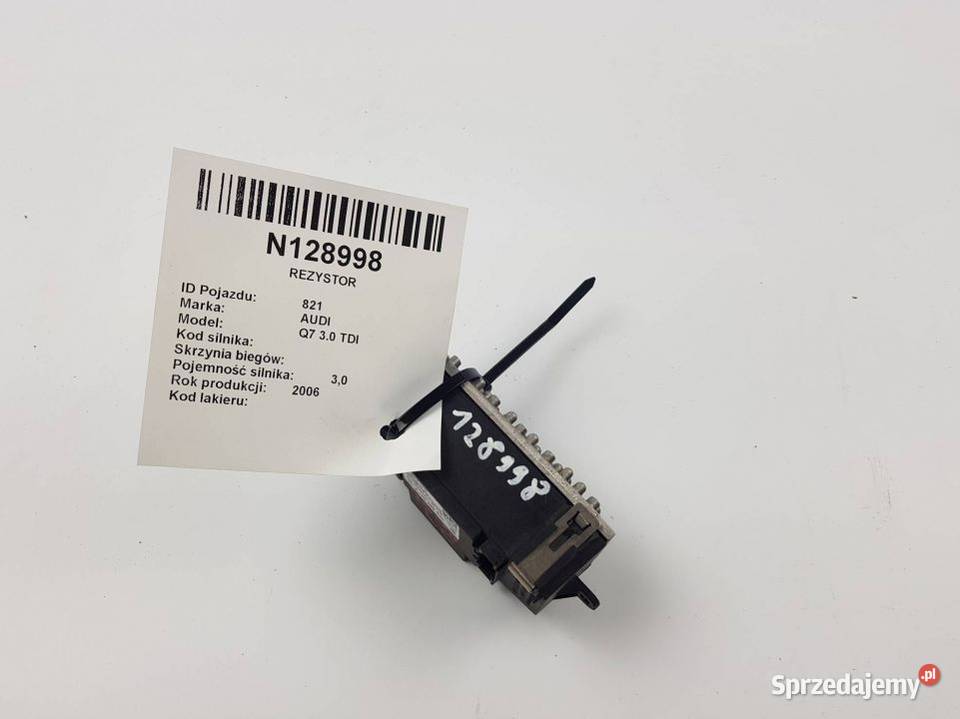 REZYSTOR 3C0907521F AUDI Q7 30 TDI sprzedam