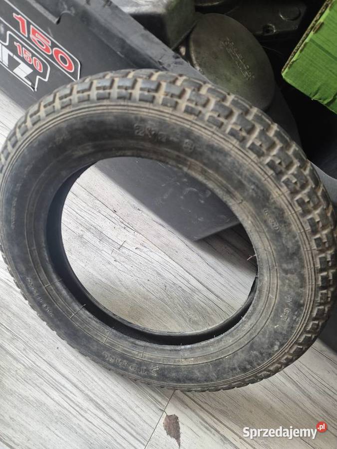 Romet komar koło przód opona stomil duet degum Motocyklowe