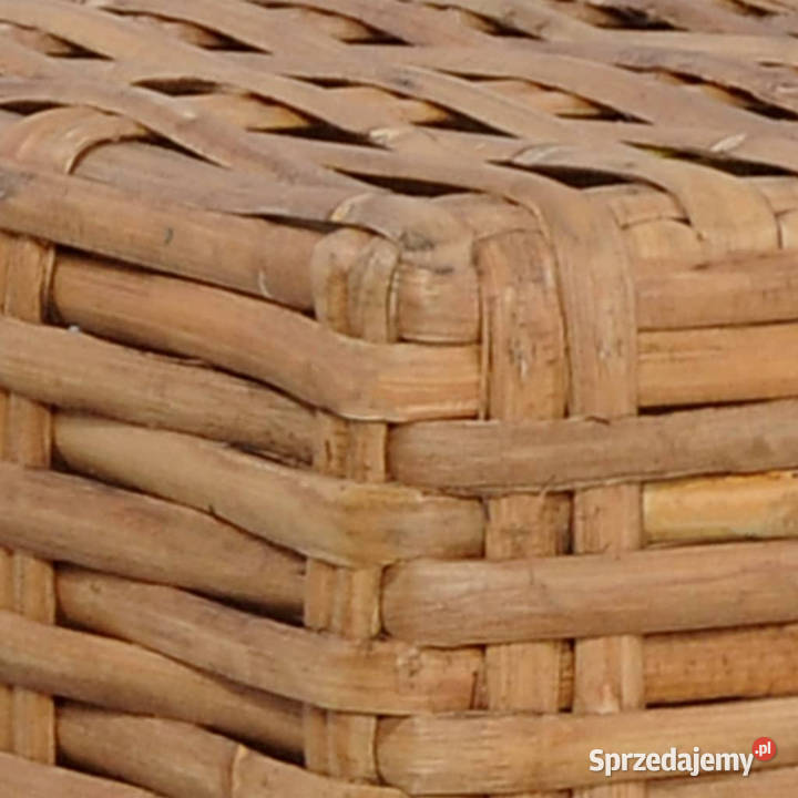 Podnóżek z poduszką naturalny rattan WM286281 mazowieckie