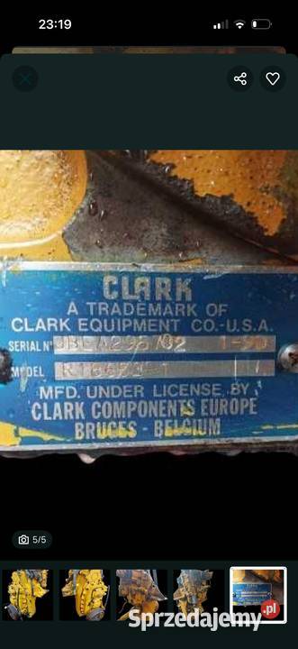 skrzynia rozdzielcza reduktor Clark JBEA295702 Ostrów Wielkopolski sprzedam